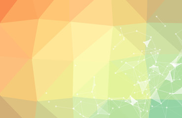 Abstract geometric background with polygons. Info graphics composition with geometric shapes.Retro label design. Vector illustration for business presentation - Vector