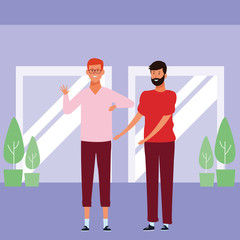 men avatar cartoon character