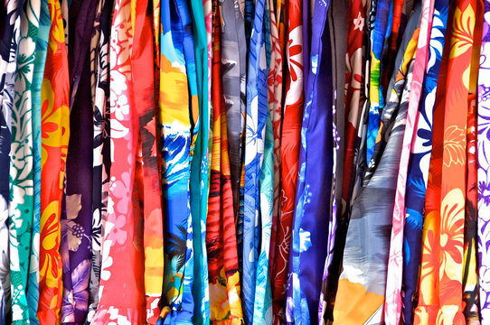 Fabric Abstract at shopping mall, Hawaii 