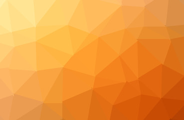 Vector of modern abstract polygonal background. Orange Vector polygonal design for your business.