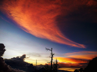 atardecer desde el acatenango