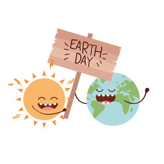 planet earth kawaii isolated icon