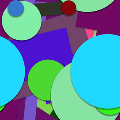 Flat material design - Creative vector trend seamless