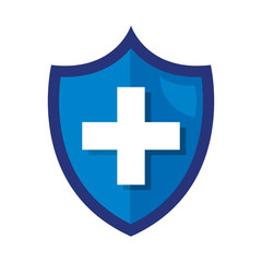 shield with medical cross