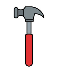 hammer tool isolated icon