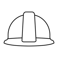 construction helmet protection icon
