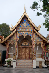 Chiang Mai Thailand, temple in the Wat Phra That Doi Suthep complex