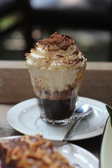 cup of coffee and cake