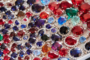 Plastic gemstone accessory at market 