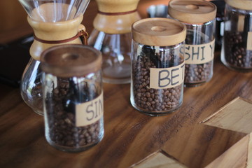 spices in glass jars
