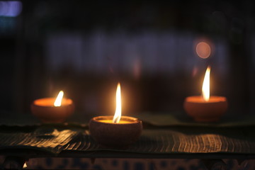 candles in the dark