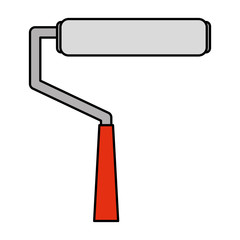 paint roller tool isolated icon