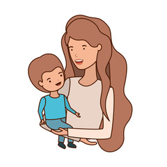 woman with baby avatar character