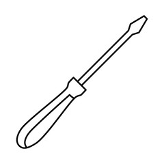 screwdriver tool isolated icon