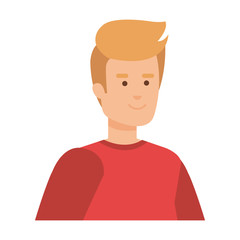 young and casual man character