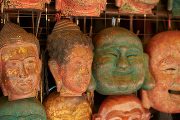 East Asian souvenir store, Buddhism mask