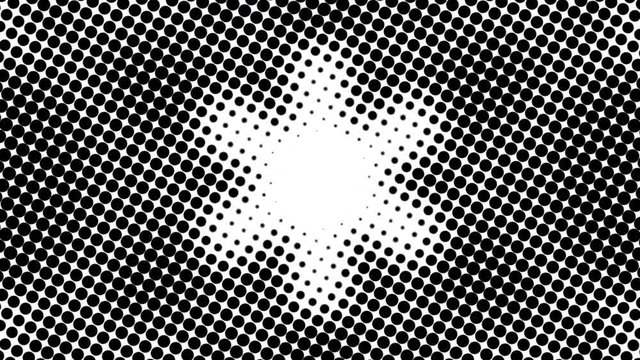 Half tone of many dots, computer generated abstract background, 3D rendering simple backdrop with optical illusion effect