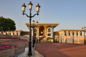 Fototapeta na wymiar Sultan's palace in Muscat