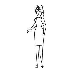 professional female nurse character