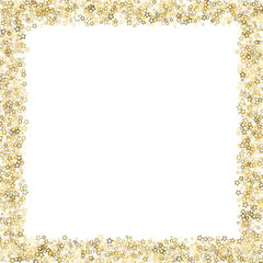 Glitter Stars. Luxury Confetti tiny Gold Christmas - obrazy, fototapety, plakaty