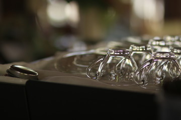 wedding rings in a box