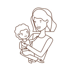 woman with baby avatar character