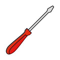 screwdriver tool isolated icon