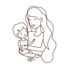woman with baby avatar character