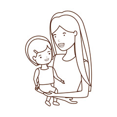 woman with baby avatar character