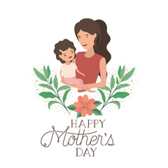 woman with baby avatar character