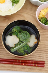 桜の下で～菜の花ホタテ御膳