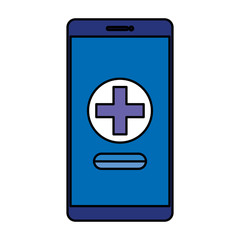 smartphone with medical cross telemedicine