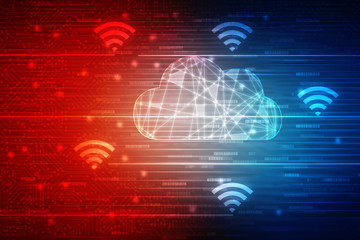 2d illustration WiFi symbol