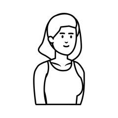 Obraz premium beautiful and young woman character