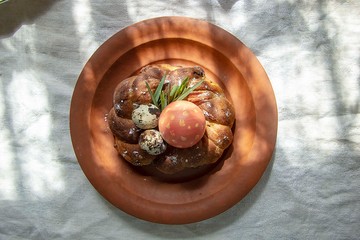 table setting for easter