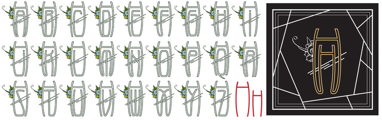 Vector monogram for wedding, invitations or greeting cards.