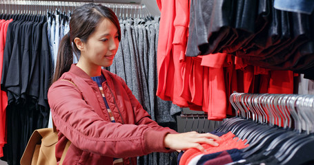Woman shop at fashion boutique shop