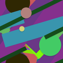 Flat material design - Creative vector trend seamless