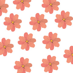 pattern of flowers isolated icon