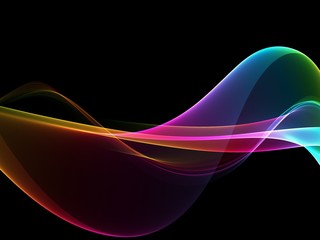 Wave abstract images, color design Abstract colored wave