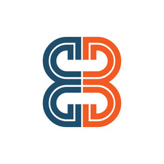 B letter logo design vector template