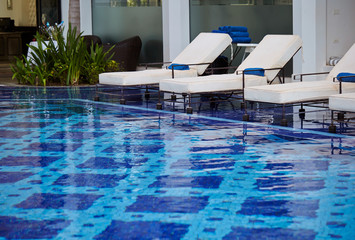 Resort hotel pool side chairs