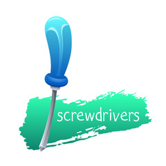 Screwdrivers icon in cartoon style. Tools for repair.