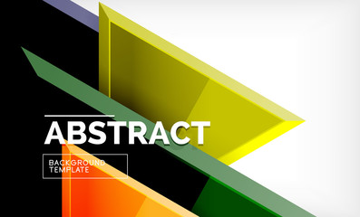 Tech futuristic geometric 3d shapes, minimal abstract background