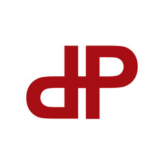 DP letter logo design vector template