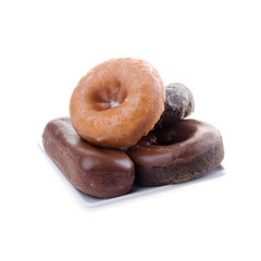 donut or donut with concept on a background.