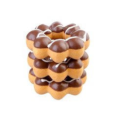 donut or donut with concept on a background.