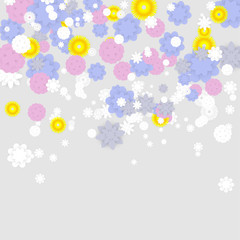 Fototapeta premium Background with Colorful Flowers