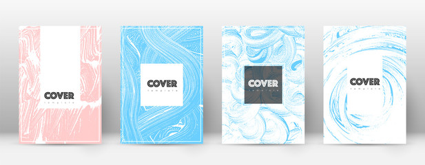 Cover page design template. Hipster brochure layou