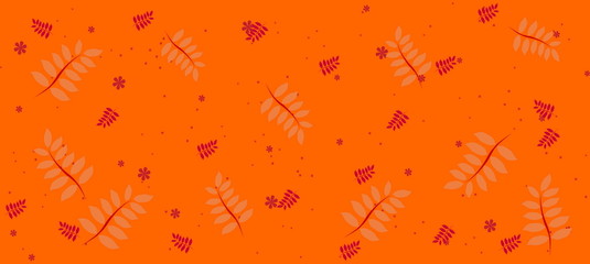 Spring plant pattern, graphic, Vector illustration eps.